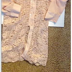 Bcbg top with lace bottom
